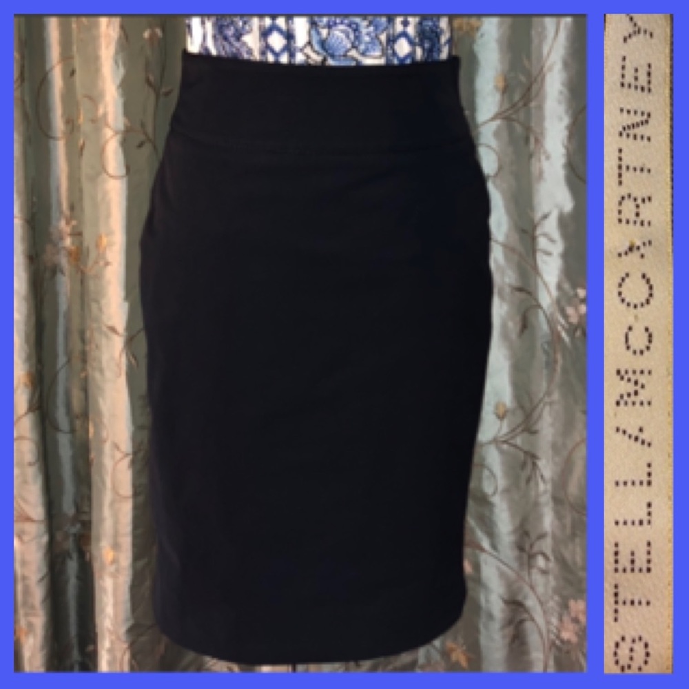 Dark Navy Pencil Skirt